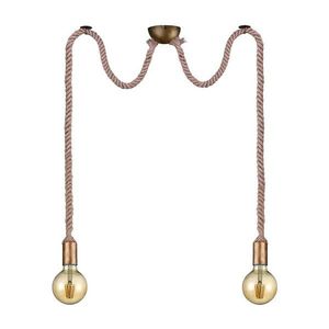 Závesné svietidlo v mosadznej farbe ø 12 cm Rope – Trio vyobraziť