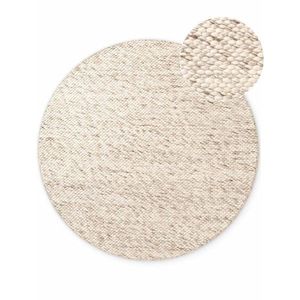 Béžový/v prírodnej farbe ručne tkaný vlnený okrúhly koberec ø 160 cm Lyon Beans – Elle Decoration vyobraziť