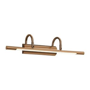 LED nástenné svietidlo v mosadznej farbe Cuadro – Trio vyobraziť