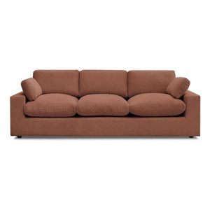 Oranžová menčestrová pohovka 250 cm Belair – Bobochic Paris vyobraziť