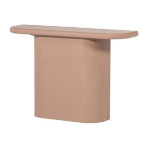 Svetloružový lesklý konzolový stolík 30x120 cm Nocta – WOOOD vyobraziť