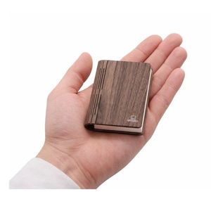 Prenosná svetelná dekorácia na USB v tmavo prírodnej farbe BookLight – Gingko vyobraziť