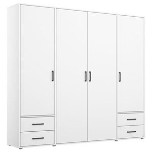 Rauch Möbel SKRIŇA S OTOČNÝMI DVERAMI, biela, 187/194/53 cm vyobraziť