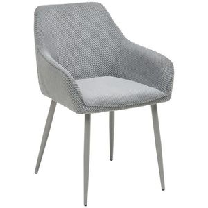 MID.YOU STOLIČKA S PODRÚČKAMI, železo, tkaná textília, sivá vyobraziť