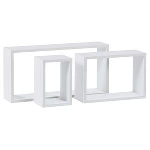 Carryhome SADA NÁSTENNÝCH POLÍC, biela, 27/15/17 cm vyobraziť
