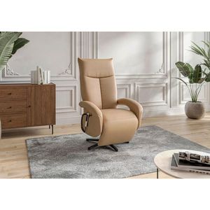 Sit & More KRESLO, koža, cappuccino vyobraziť