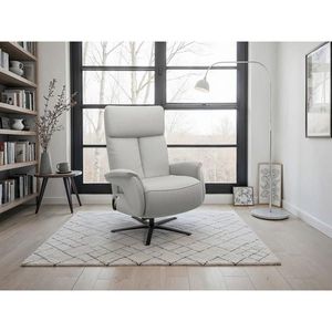 Sit & More RELAXAČNÉ KRESLO, koža, svetlosivá vyobraziť