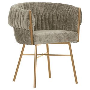 Ambia Home STOLIČKA S PODRÚČKAMI, ženilka, taupe vyobraziť