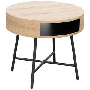 Carryhome PRÍRUČNÝ STOLÍK, čierna, farba duba vyobraziť