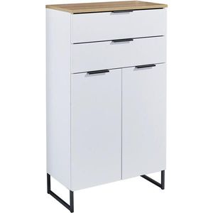 home24 STREDNE VYSOKÁ SKRINKA, farba duba, 60/106/32 cm vyobraziť