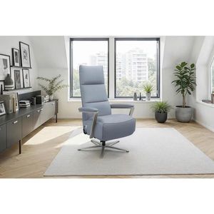 Sit & More RELAXAČNÉ KRESLO, koža, sivomodrá vyobraziť