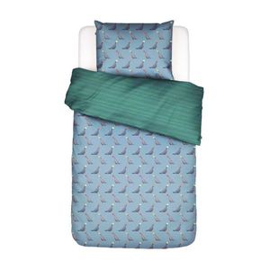 Essenza POSTEĽNÁ BIELIZEŇ, perkál, modrá, 140/200 cm vyobraziť