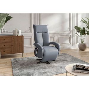 Sit & More KRESLO, koža, sivomodrá vyobraziť