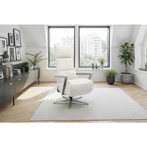 Sit & More RELAXAČNÉ KRESLO, koža, biela vyobraziť