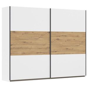 Rauch Möbel ŠAT. SKRIŇA S POSUV. DVERAMI, biela, dub artisan, 261/210/59 cm vyobraziť