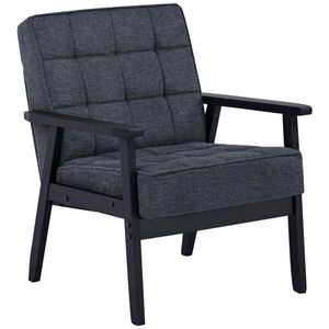 Ti'me KRESLO, drevo, textil, sivá vyobraziť