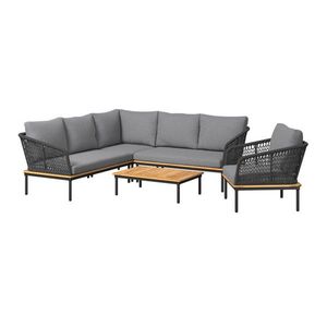 Ambia Garden ZÁHRADNÁ SÚPRAVA 5-dielne, drevo, kov, textil, plast vyobraziť