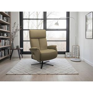 Sit & More RELAXAČNÉ KRESLO, koža, olivovozelená vyobraziť