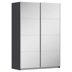 Rauch Möbel ŠAT. SKRIŇA S POSUV. DVERAMI, grafitová, strieborná, 136/197/61 cm vyobraziť