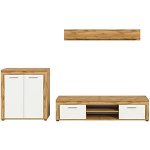 MID.YOU OBÝVACIA STENA biela, dub wotan vyobraziť