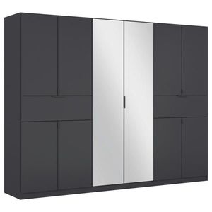 Rauch Möbel SKRIŇA S OTOČNÝMI DVERAMI, sivá, strieborná, 271/210/54 cm vyobraziť