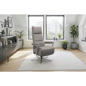 Sit & More RELAXAČNÉ KRESLO, koža, sivá vyobraziť