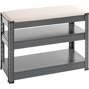 REGÁL NA TOPÁNKY, antracitová, svetlosivá, 60/47/28 cm vyobraziť