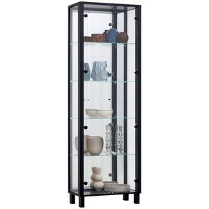 Carryhome VITRÍNA, čierna, 62/189/33 cm vyobraziť