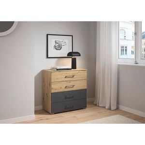 Rauch Möbel KOMODA, sivá, dub artisan, 80/81/42 cm vyobraziť