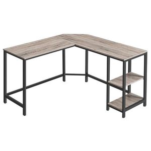 Boxxx ROHOVÝ PÍSACÍ STÔL, čierna, sivý dub, 138/138/76 cm vyobraziť