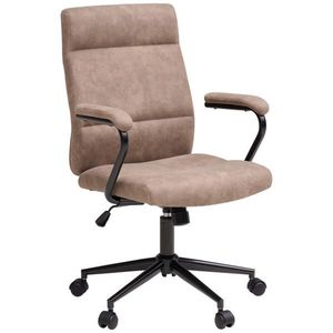 MID.YOU OTOČNÁ STOLIČKA, tkaná textília, čierna, svetlohnedá vyobraziť