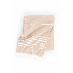 Béžová bavlnená deka 150x200 cm Solene – Tiseco Home Studio vyobraziť