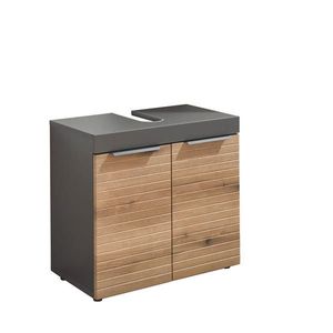 MID.YOU SKRINKA POD UMÝVADLO, farba duba, grafitová, 60/56/34 cm vyobraziť