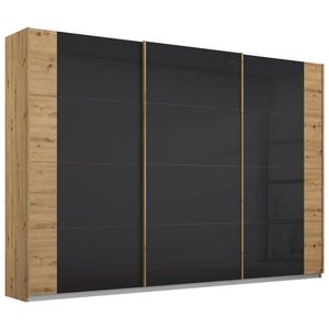 Rauch Möbel ŠAT. SKRIŇA S POSUV. DVERAMI, antracitová, dub artisan, 271/210/62 cm vyobraziť