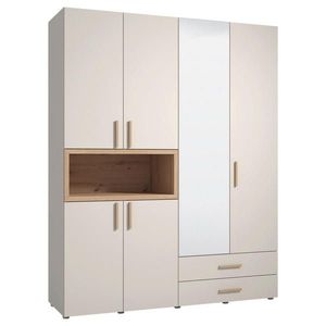 MID.YOU ŠATNÍKOVÁ SKRIŇA, kašmírová, dub artisan, 179/226, 5/56, 5 cm vyobraziť