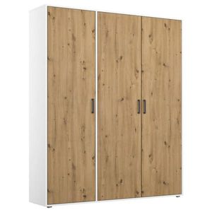 Rauch Möbel SKRIŇA S OTOČNÝMI DVERAMI, biela, dub artisan, 140/194/53 cm vyobraziť