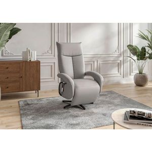 Sit & More KRESLO, koža, svetlosivá vyobraziť