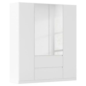 Rauch Möbel SKRIŇA S OTOČNÝMI DVERAMI, strieborná, biela, 181/210/54 cm vyobraziť