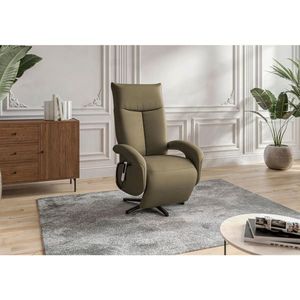 Sit & More KRESLO, koža, olivovozelená vyobraziť