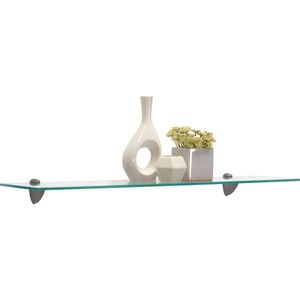 Boxxx SKLENENÁ POLICA, číra, farba ušľachtilej ocele, 78/0, 6/18 cm vyobraziť