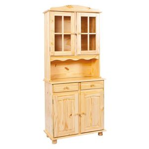 MID.YOU PRÍBORNÍK S VITRÍNOU, borovica, prírodná farba, 88/198/43 cm vyobraziť