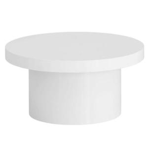 Livetastic KONFERENČNÝ STOLÍK, biela s vysokým leskom, kompozitné drevo, 60/30 cm vyobraziť