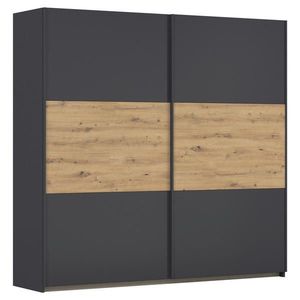 Rauch Möbel ŠAT. SKRIŇA S POSUV. DVERAMI, sivá, dub artisan, 218/210/59 cm vyobraziť