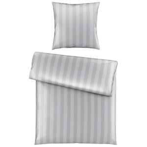 Novel POSTEĽNÁ BIELIZEŇ, satén, strieborná, 155/220 cm vyobraziť