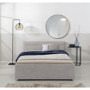 MID.YOU ČALÚNENÁ POSTEĽ, 140/200 cm, svetlosivá vyobraziť