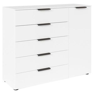 Rauch Möbel KOMODA, grafitová, biela, 120/100/42 cm vyobraziť