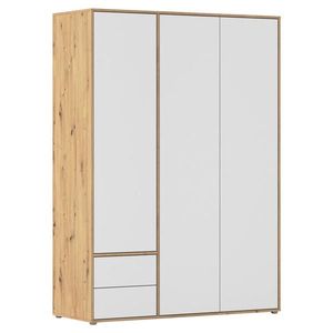 Rauch Möbel SKRIŇA S OTOČNÝMI DVERAMI, biela, dub artisan, 140/194/53 cm vyobraziť