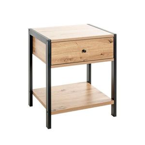 PRÍRUČNÝ STOLÍK, čierna, farba duba vyobraziť