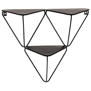 NÁSTENNÝ REGÁL, čierna vyobraziť