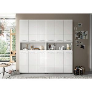 MID.YOU VYSOKÁ SKRINKA, biela s vysokým leskom, biela, 180/185/30 cm vyobraziť